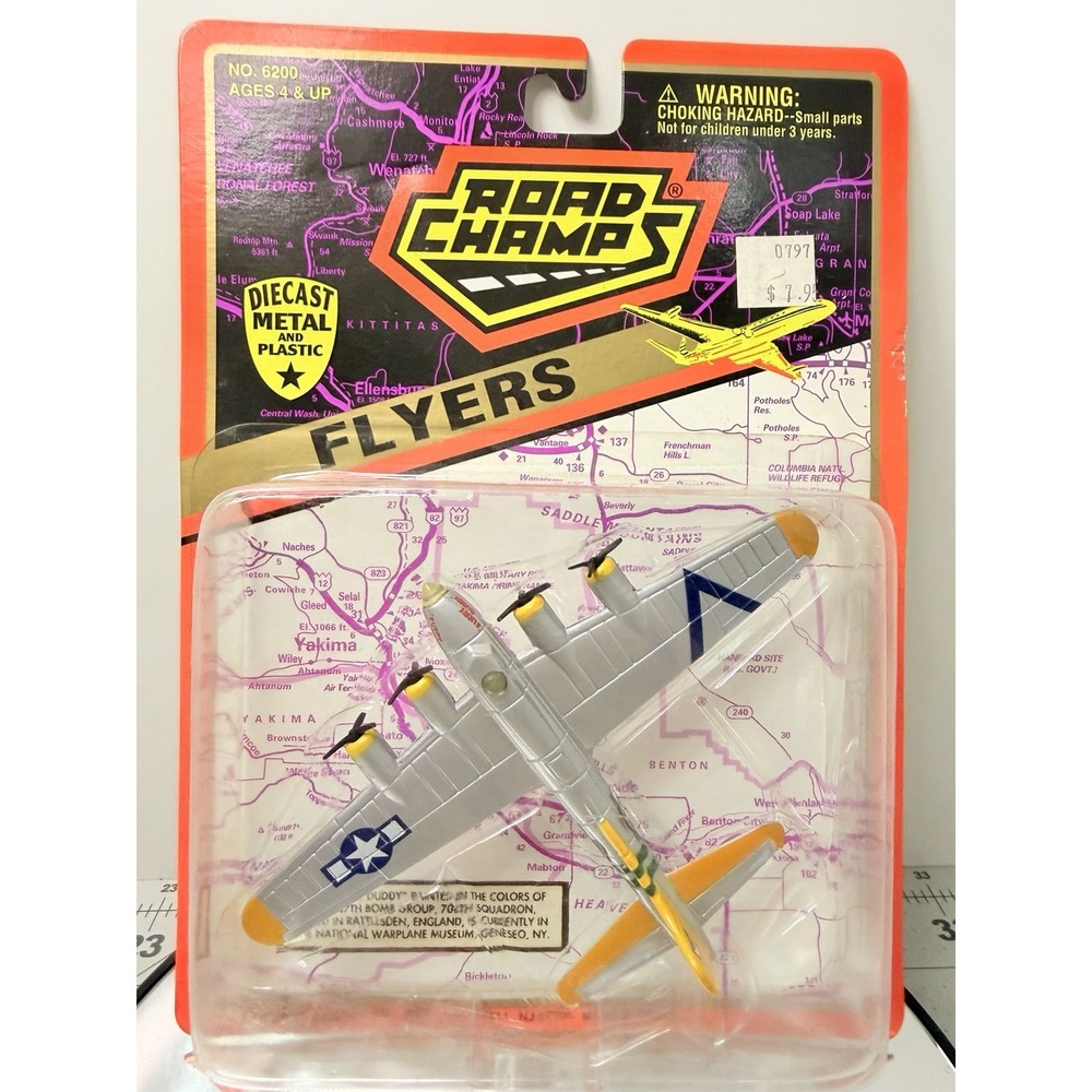 Road Champs Flyers B-29 Superfortress Diecast Metal Plane Sealed No. 6200